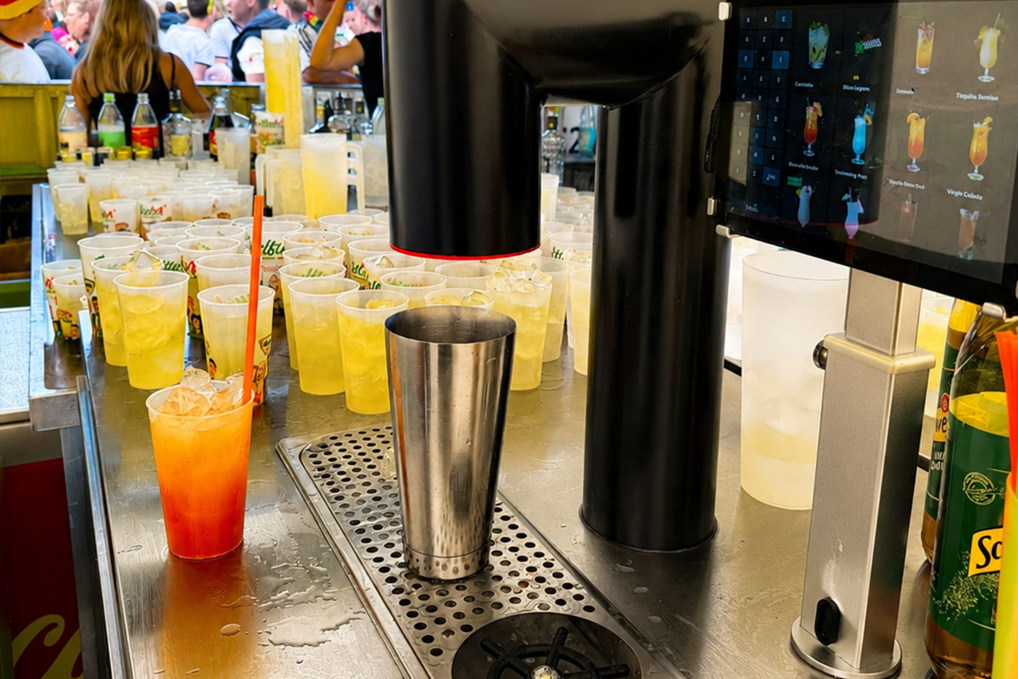 Fix Mix Cocktailmaschine bei der Zubereitung